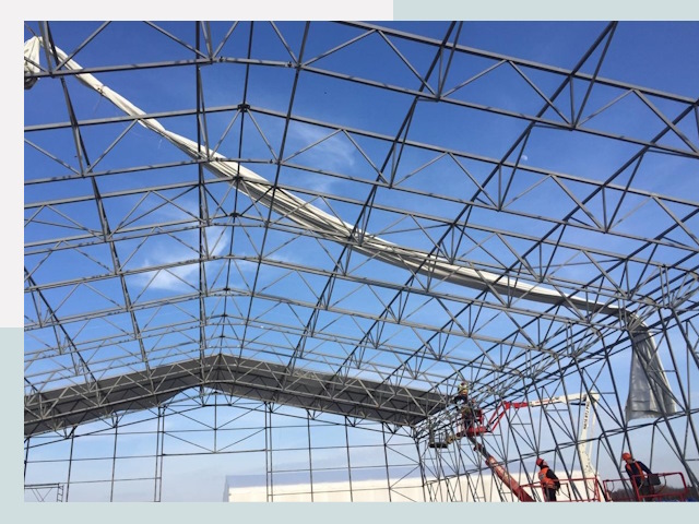 Шатровые ангары от 616 руб. в Копейске и Челябинской области