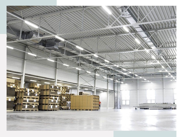 Освещение ангаров в Копейске