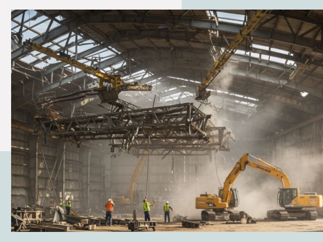 Демонтаж ангаров в Копейске от 616 руб. за м²