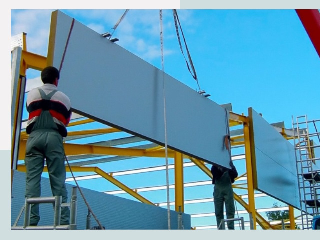 Монтаж сэндвич-панелей в Копейске от 616 руб.