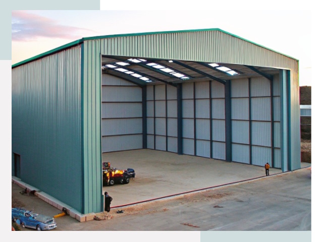 Строительство ангаров в Копейске